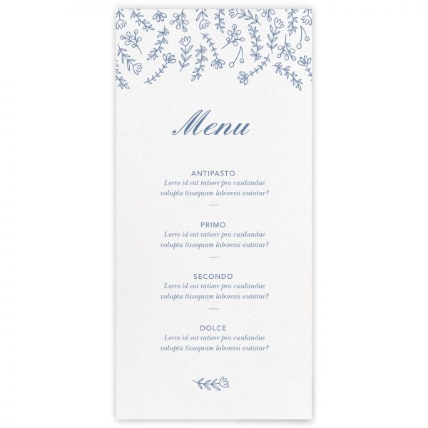 Menu ricevimento Maggie