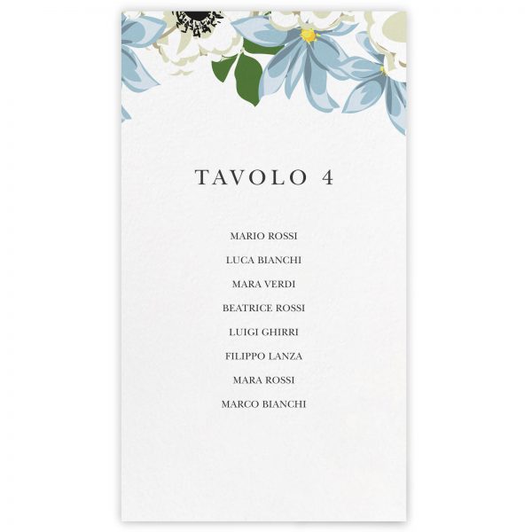 Set cartoncini tableau de mariage Emily