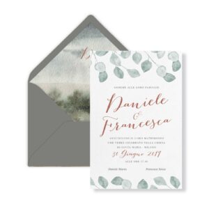 Busta colorata e partecipazione Lauren