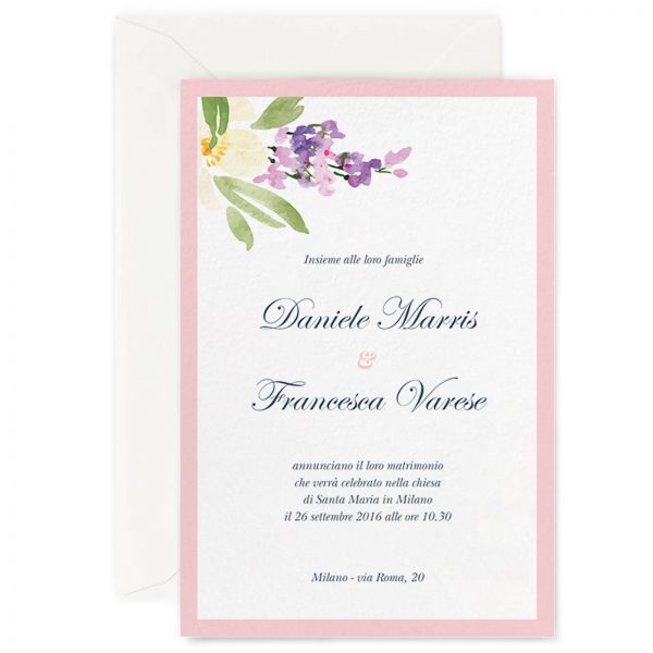 Partecipazione di matrimonio Esther