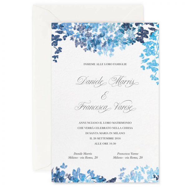 Partecipazione di matrimonio Dahlia