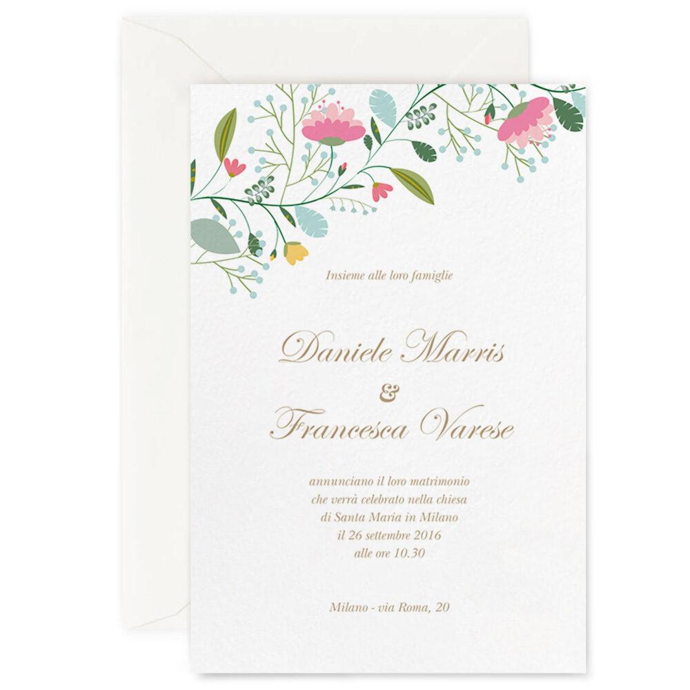 Partecipazione di matrimonio Jane