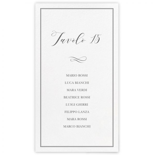 Set cartoncini tableau de mariage Martha