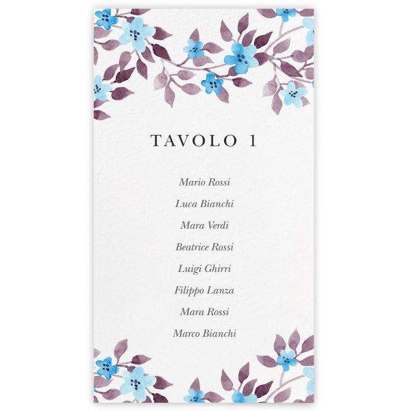Set cartoncini tableau de mariage Hilary