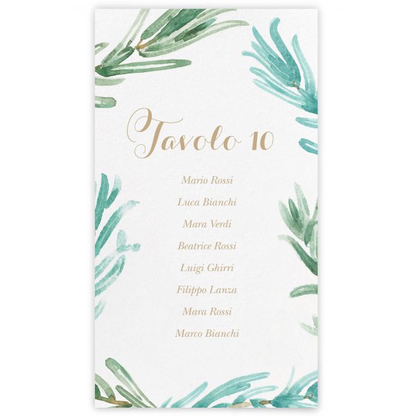 Set cartoncini tableau de mariage Dorothy