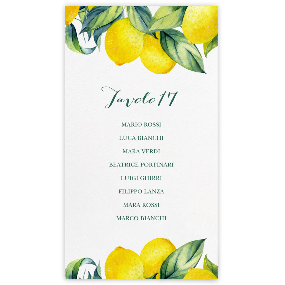 Set cartoncini tableau de mariage Beverly