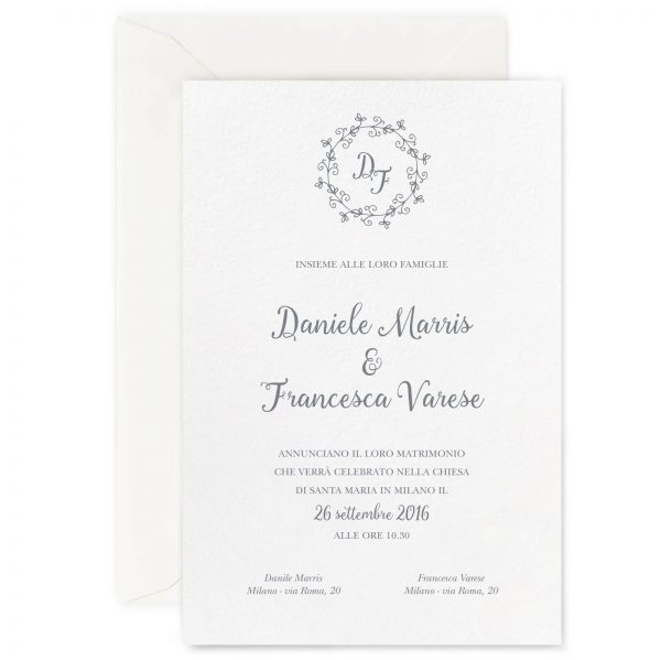 Partecipazione di matrimonio Beth