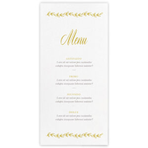 Menu ricevimento Willow