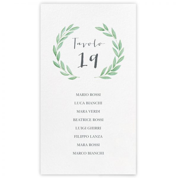 Set cartoncini tableau de mariage Sybil