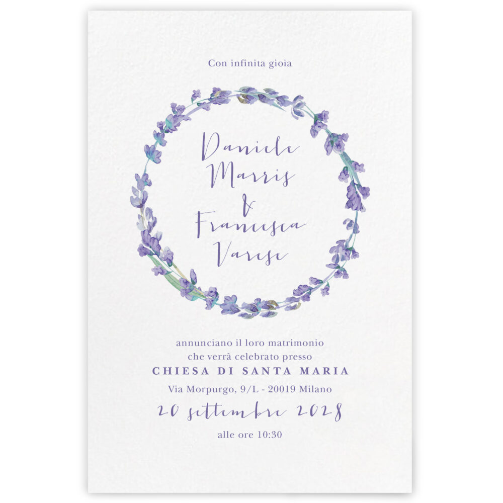 Partecipazione di matrimonio Elisabeth