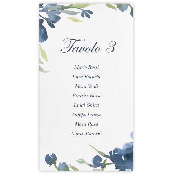 Set cartoncini tableau de mariage Tracy