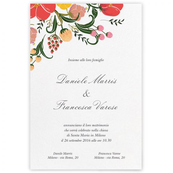Partecipazione di matrimonio Anne
