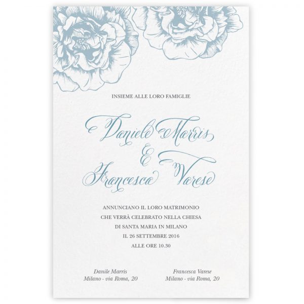 Partecipazione di matrimonio Diane