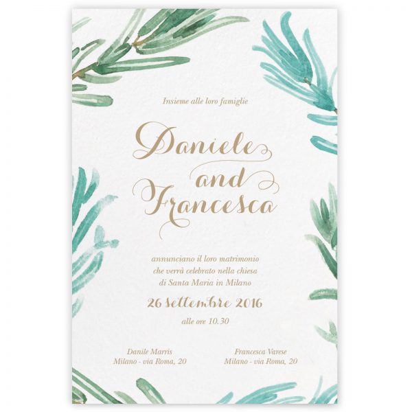 Partecipazione di matrimonio Dorothy