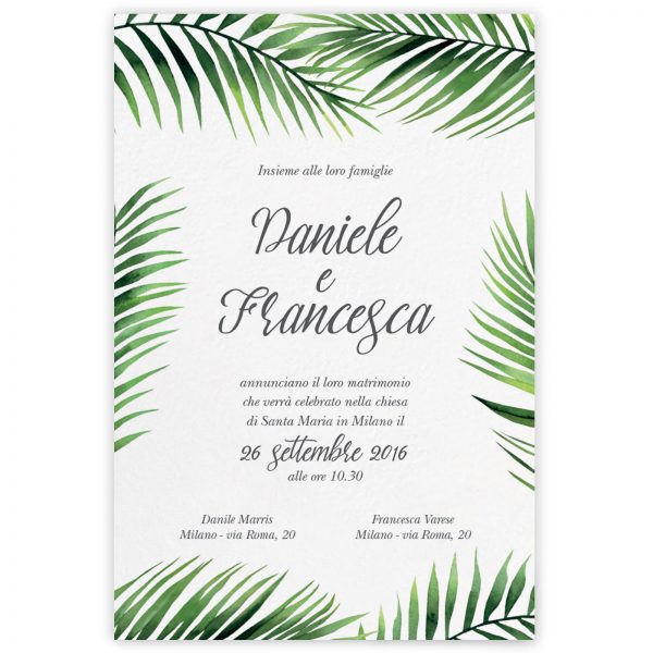 Partecipazione di matrimonio Jackie