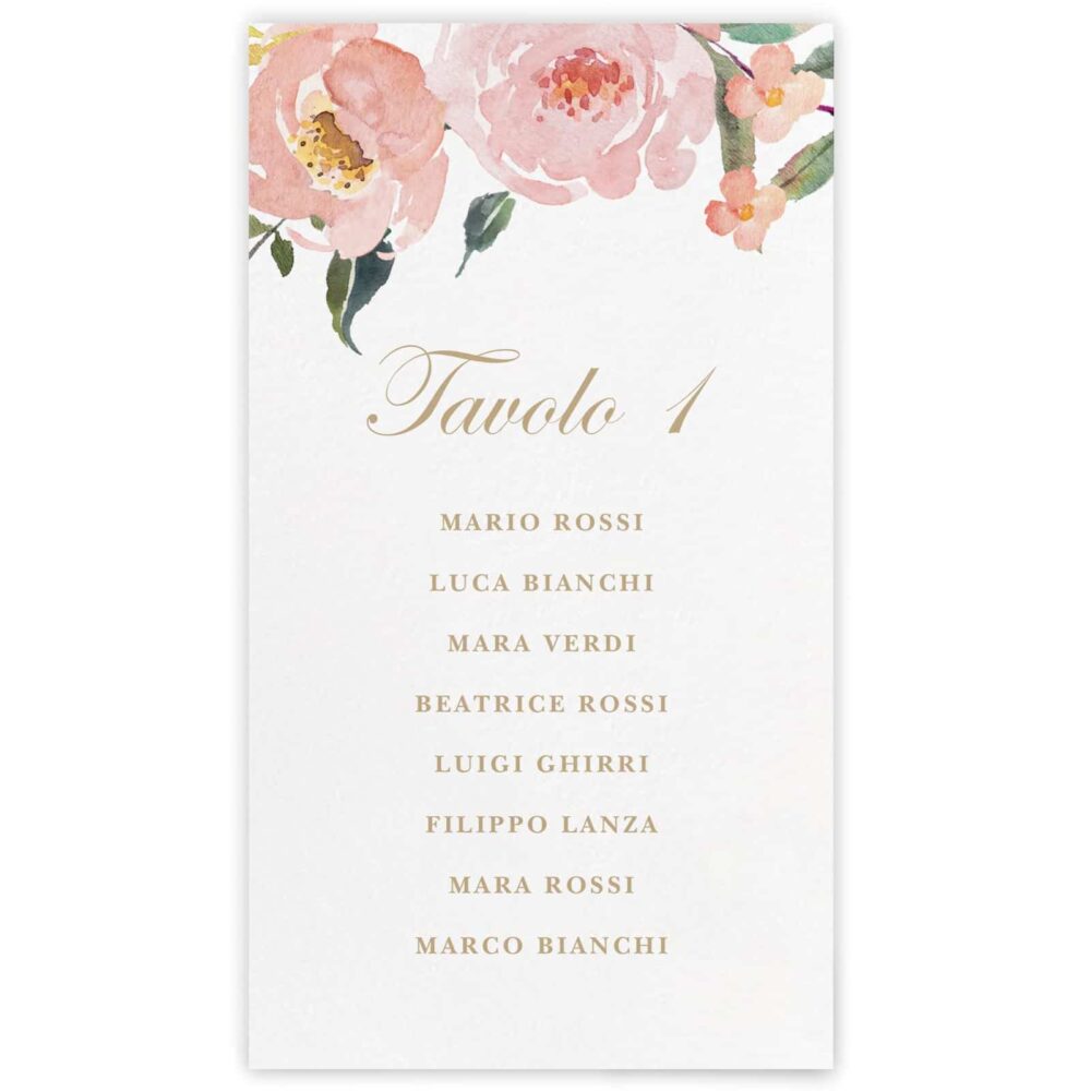 Set cartoncini tableau de mariage Abigail