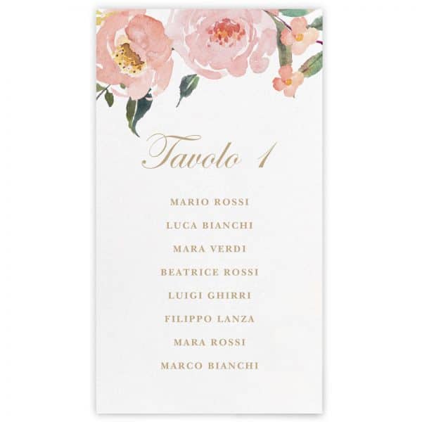 Set cartoncini tableau de mariage Abigail