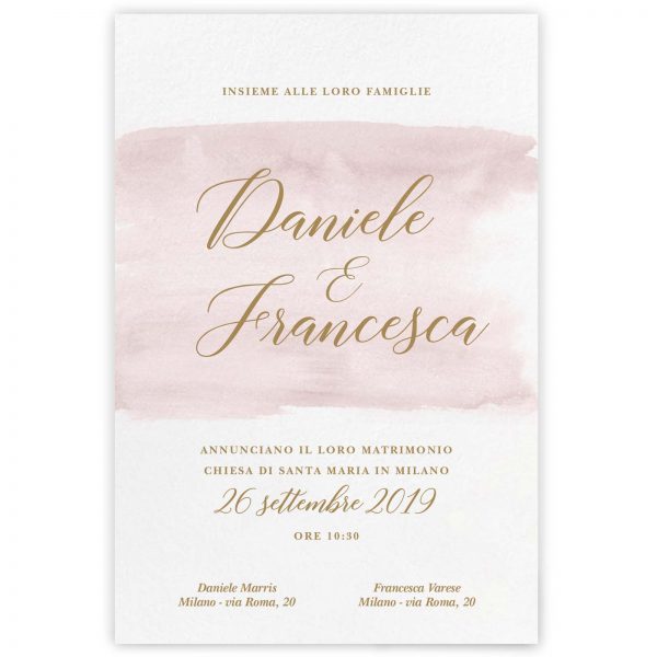 Partecipazione di matrimonio Arlene