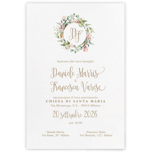 Partecipazione di matrimonio Anastasia