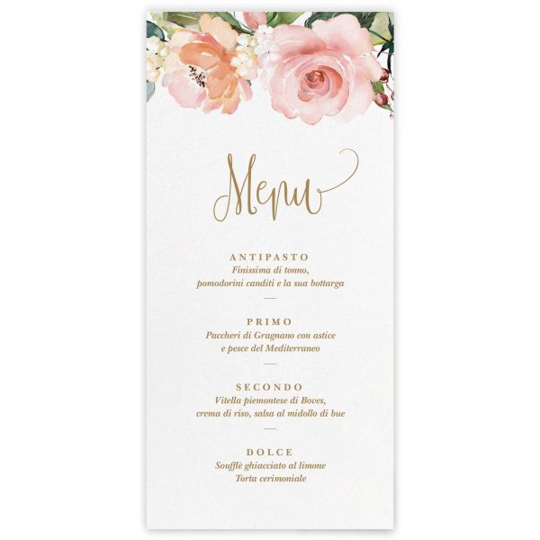 Menu ricevimento Anastasia
