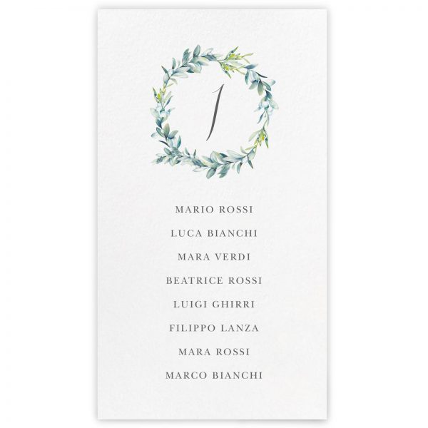 Cartoncino tableau de mariage Audrey