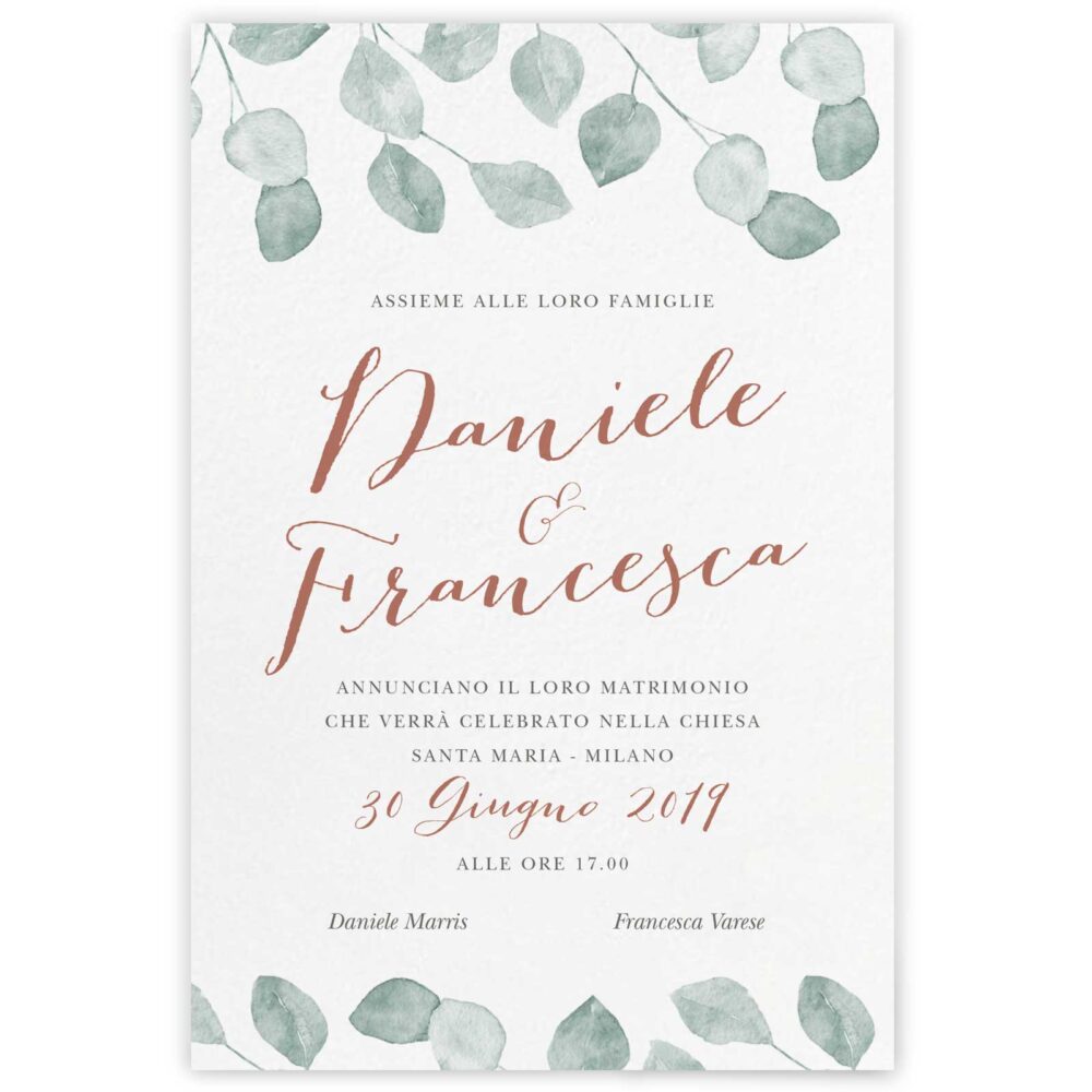 Partecipazione di matrimonio Lauren
