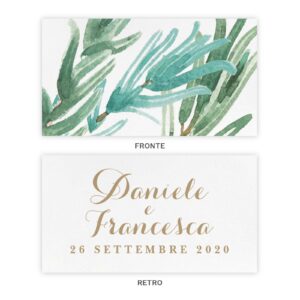 Biglietto bomboniera Dorothy - Fronte e Retro