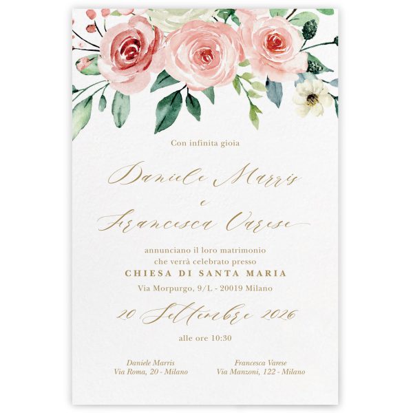 Partecipazione di matrimonio Emma