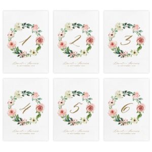 Set segnatavolo Emma - Numeri da 1 a 6
